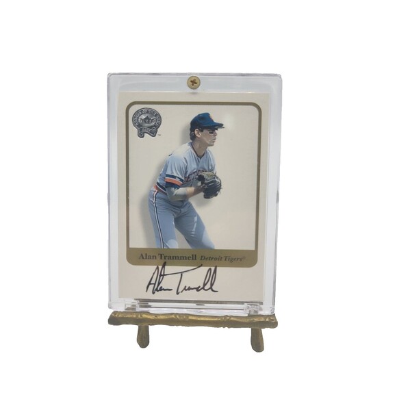 2001 Fleer Greats of the Game - Alan Trammell - Autograph Detroit Tigers - Picture 1 of 3